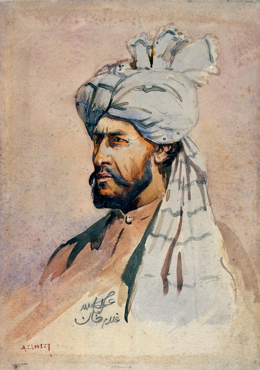 Soldat fra Kurram Militia, uten uniform, illustrasjon for 
