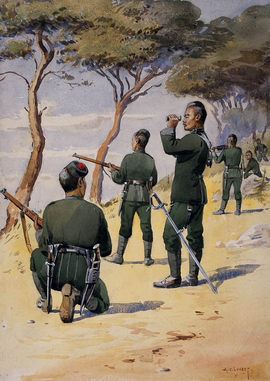Soldiers of the 6th Gurkha Rifles, illustrasjon for 