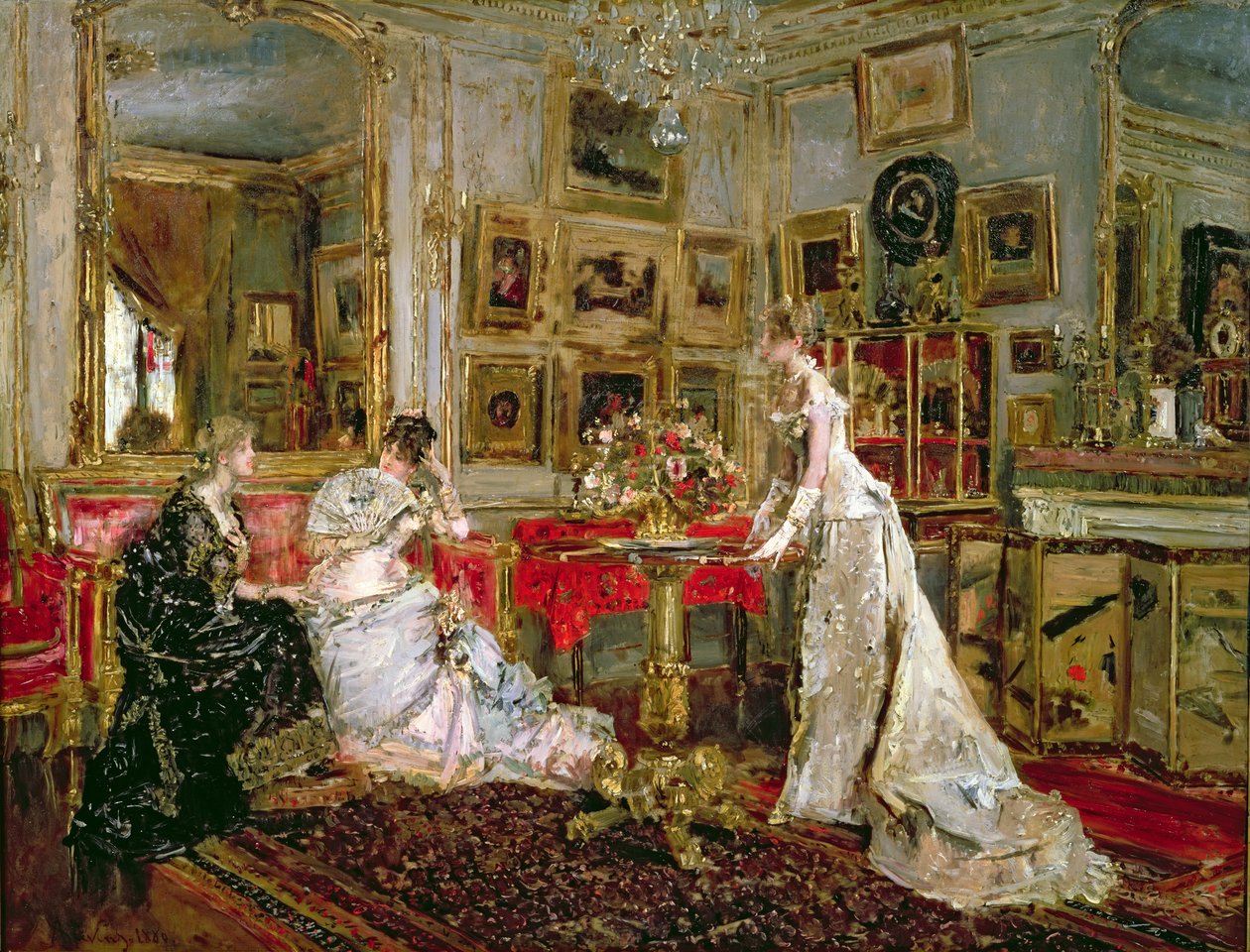 Besøker av Alfred Emile Stevens