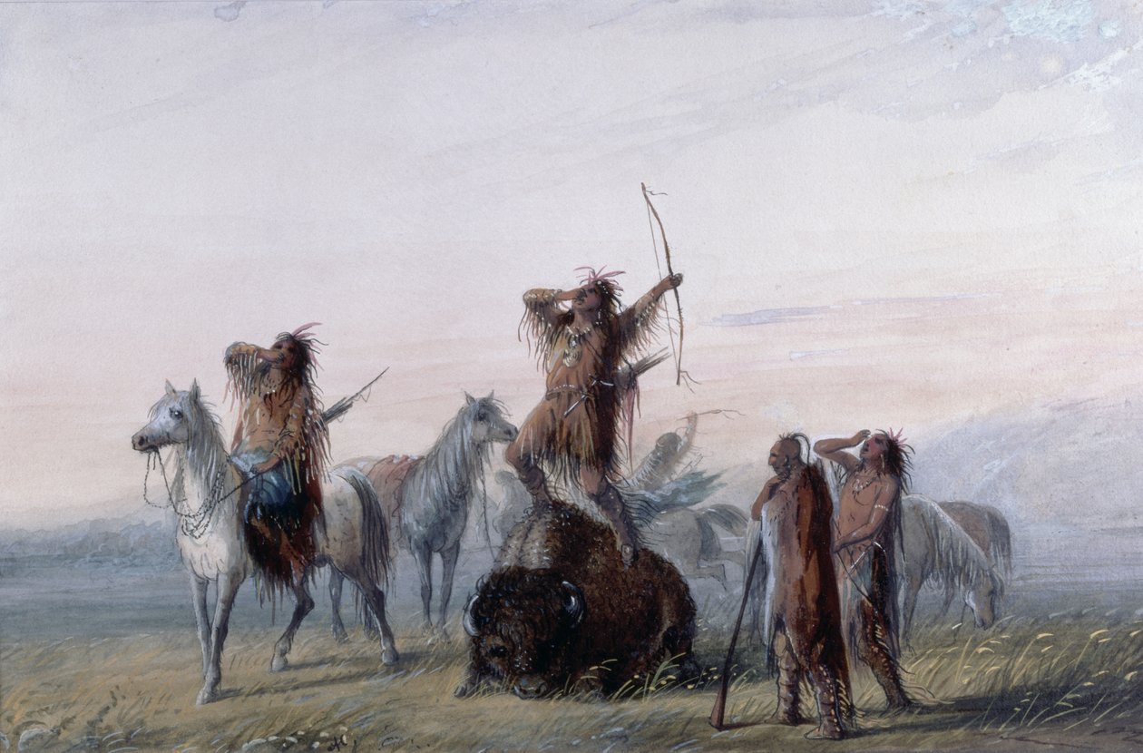 Yell of Triumph, 1837 av Alfred Jacob Miller