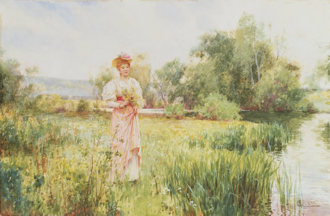 Ved elven, 1896 av Alfred, Jr. Glendening
