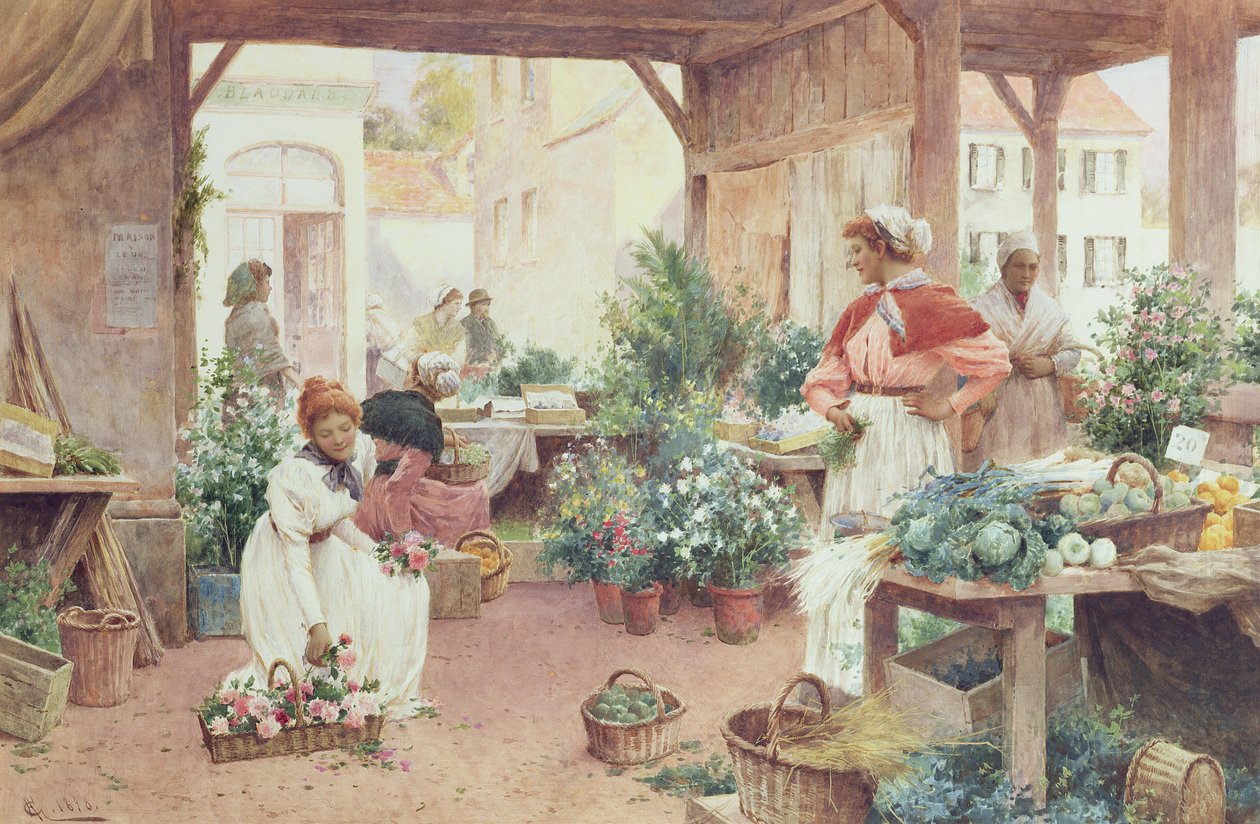 Tidlig morgenmarked, 1898 av Alfred, Jr. Glendening