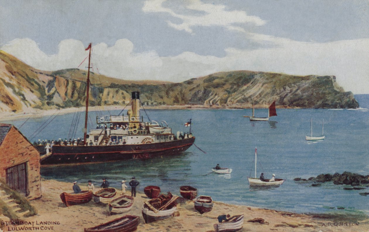 Steamboat Landing, Lulworth Cove av Alfred Robert Quinton