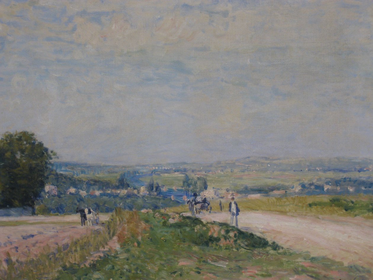 Chemin de Montbuisson på Louveciennes av Alfred Sisley