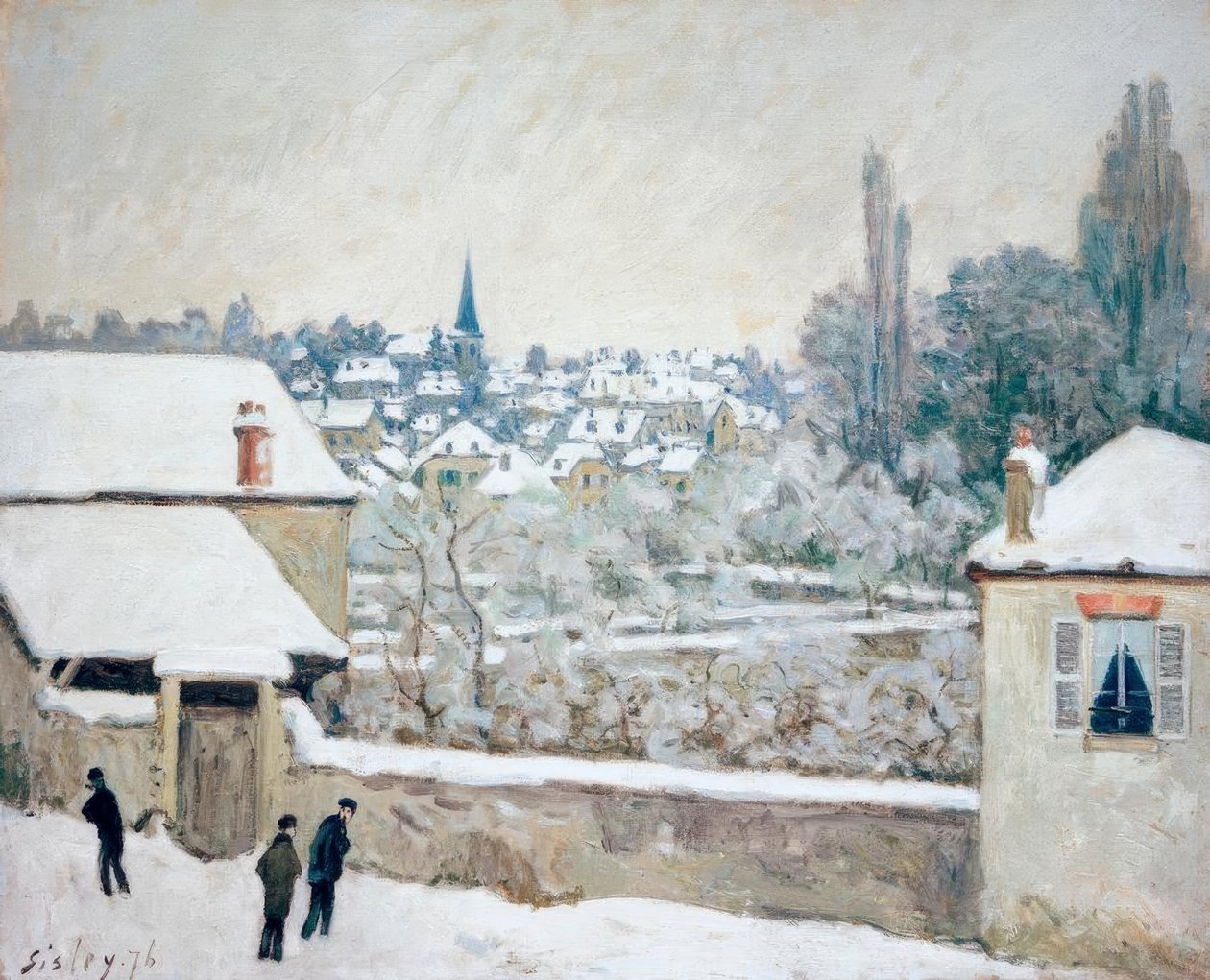 Alfred Sisley, Vinter i Louveciennes av Alfred Sisley