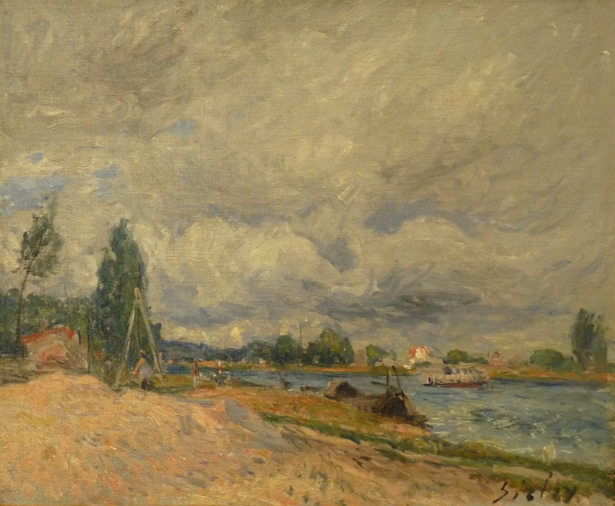Banks of the Seine or the Loing av Alfred Sisley