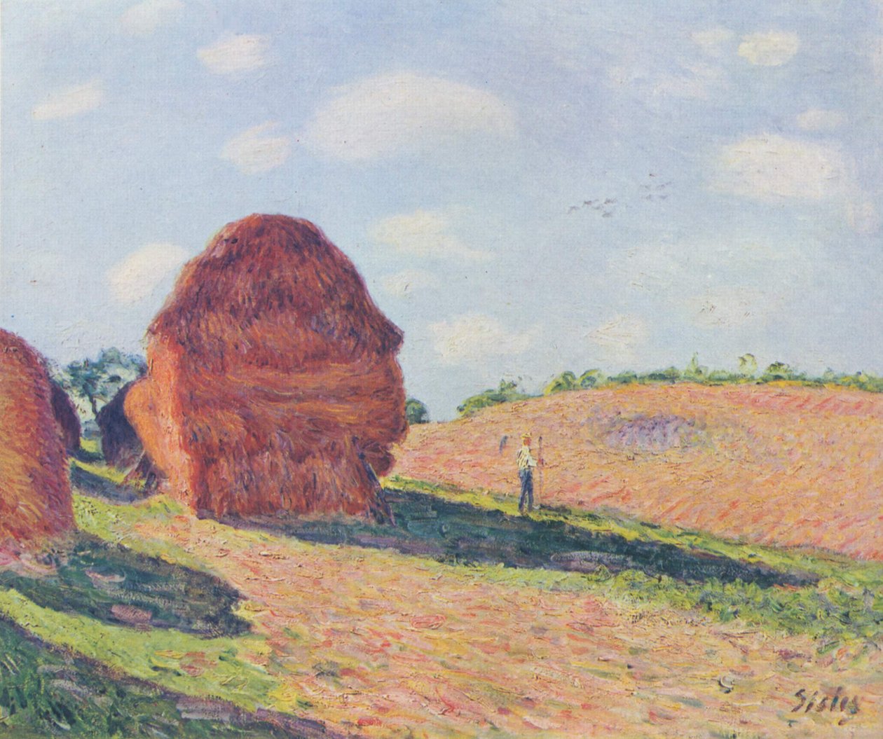 Halmleien av Alfred Sisley