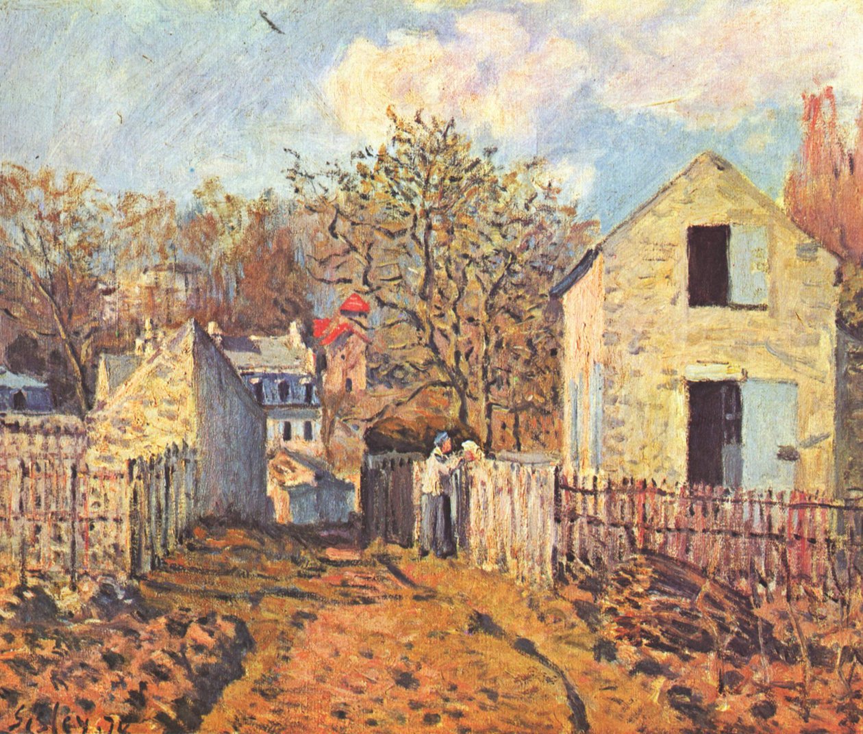 Landsbyen Voisins av Alfred Sisley