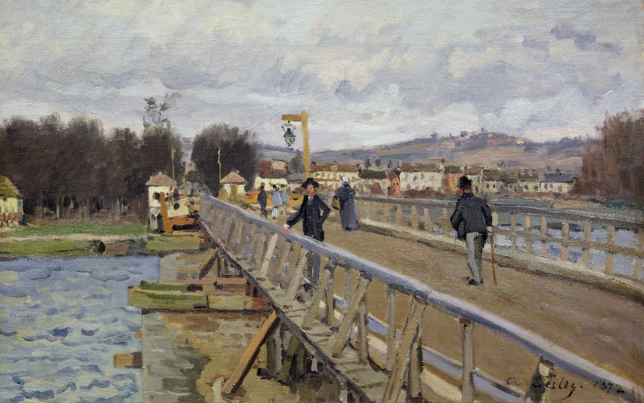 Gangbro ved Argenteuil, 1872 av Alfred Sisley