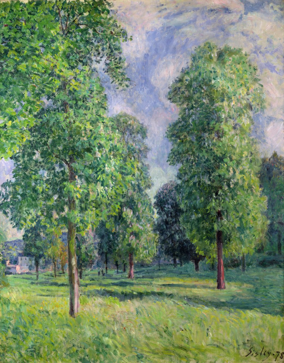 Landskap ved Sevres, 1878 av Alfred Sisley