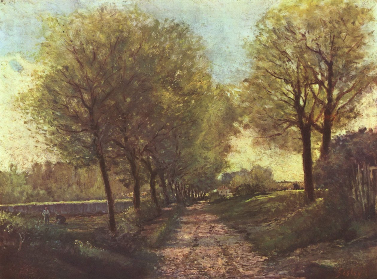 Landskapsmaleri av Alfred Sisley
