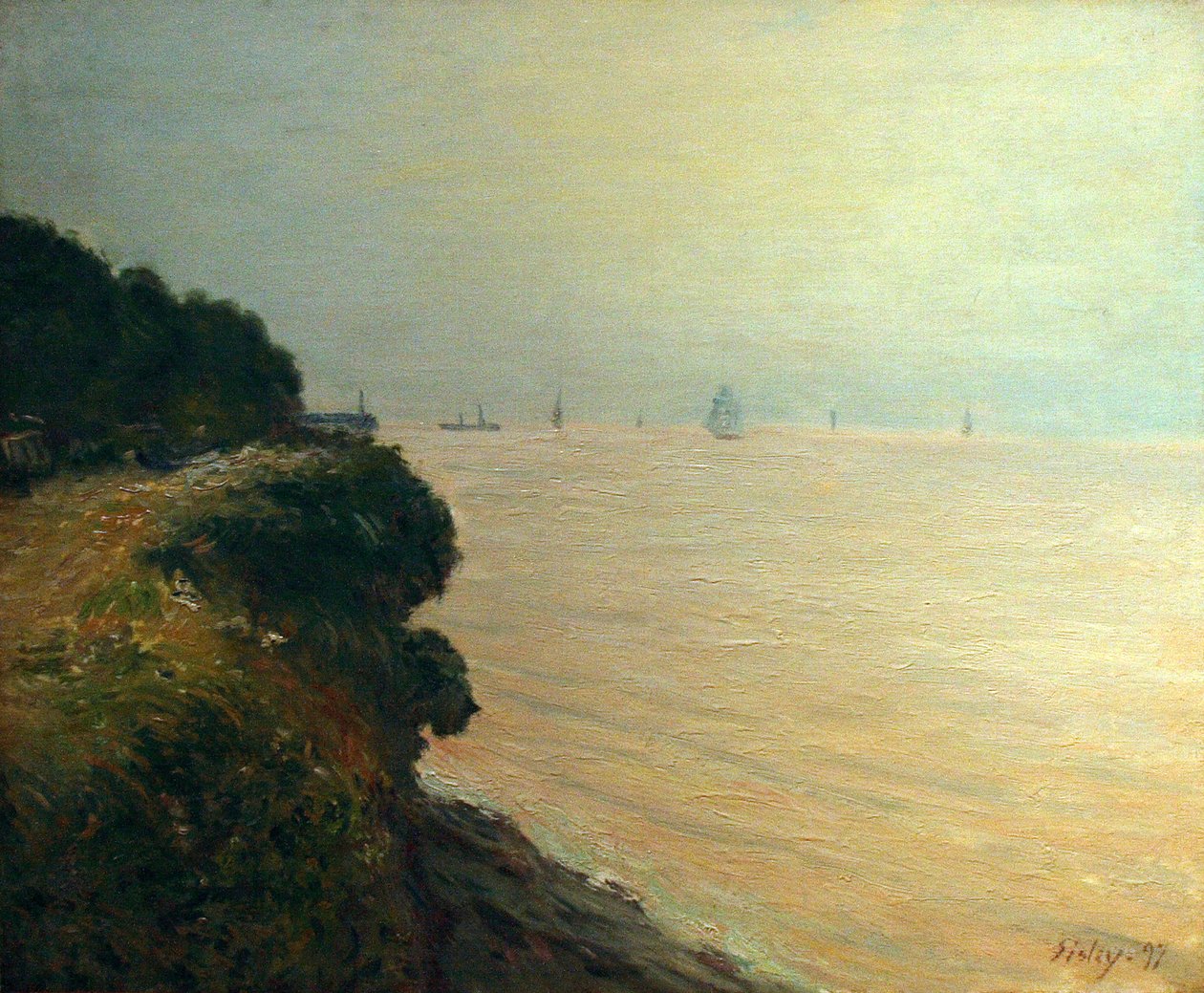 Langland Bay av Alfred Sisley