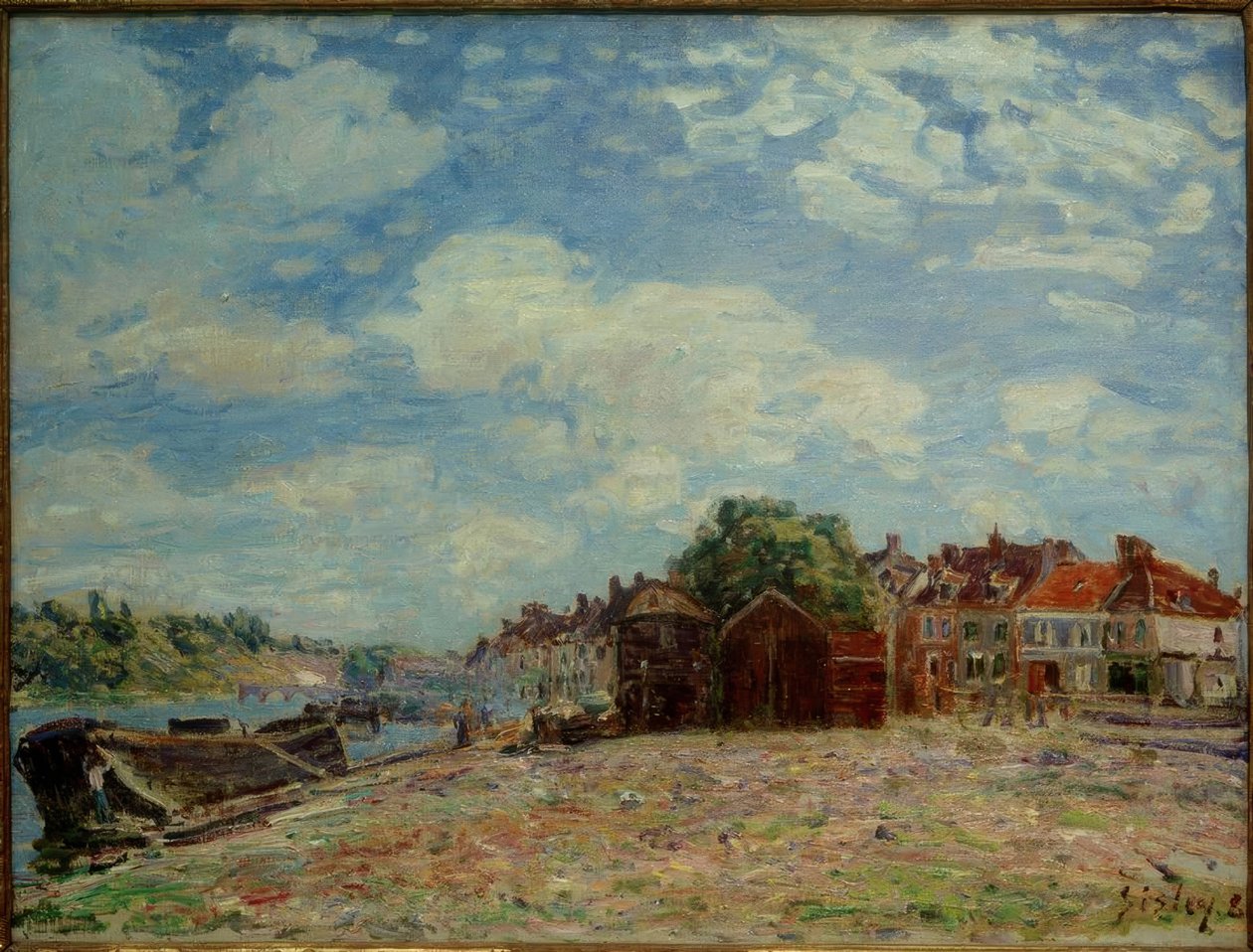 The Loing i Saint-Mammès av Alfred Sisley