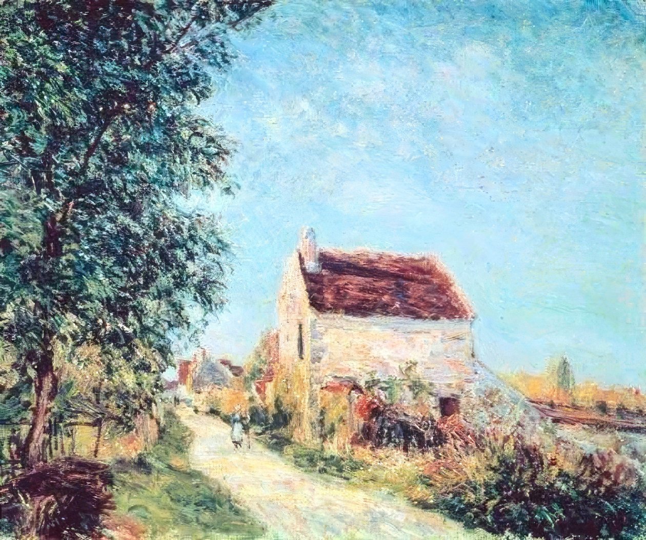 Landsbyen Sablons av Alfred Sisley