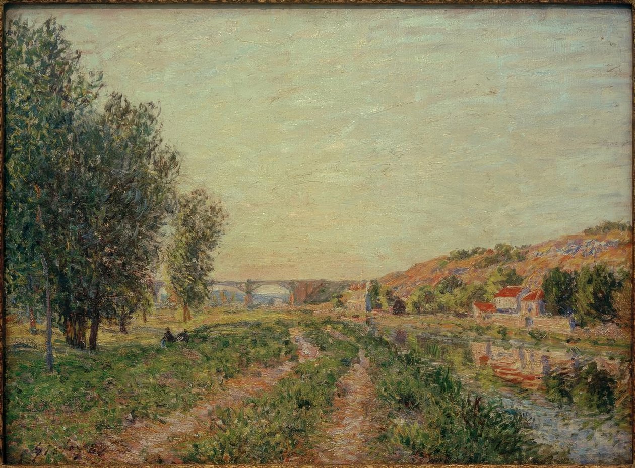 Landskap nær Moret av Alfred Sisley