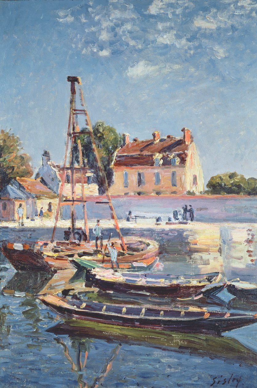 Seilbåter, ca. 1885 av Alfred Sisley