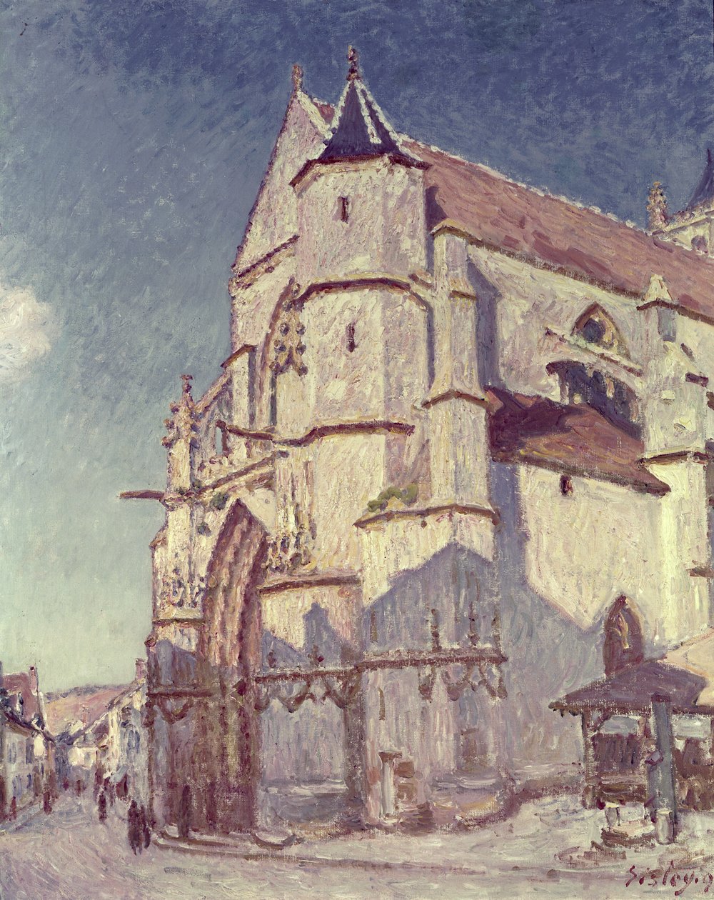 Kirken i Moret, 1894 av Alfred Sisley