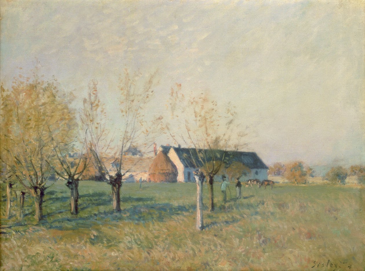 Gården, 1874 av Alfred Sisley