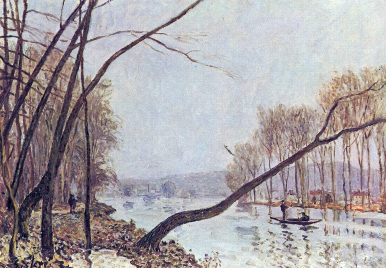 Banks of the Seine om høsten av Alfred Sisley