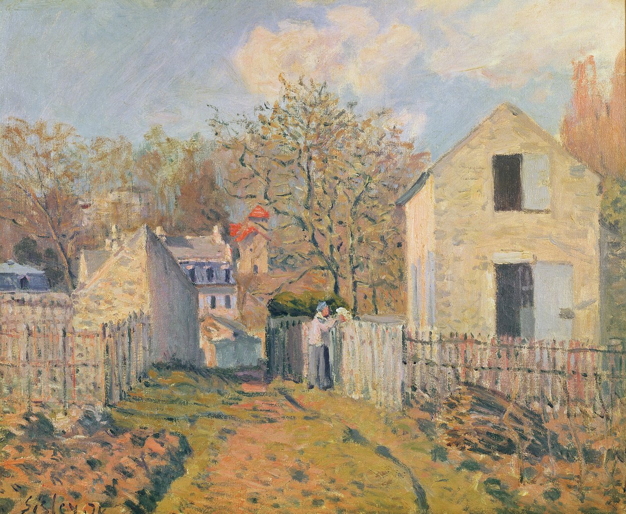 Village of Neighbours, 1872 av Alfred Sisley