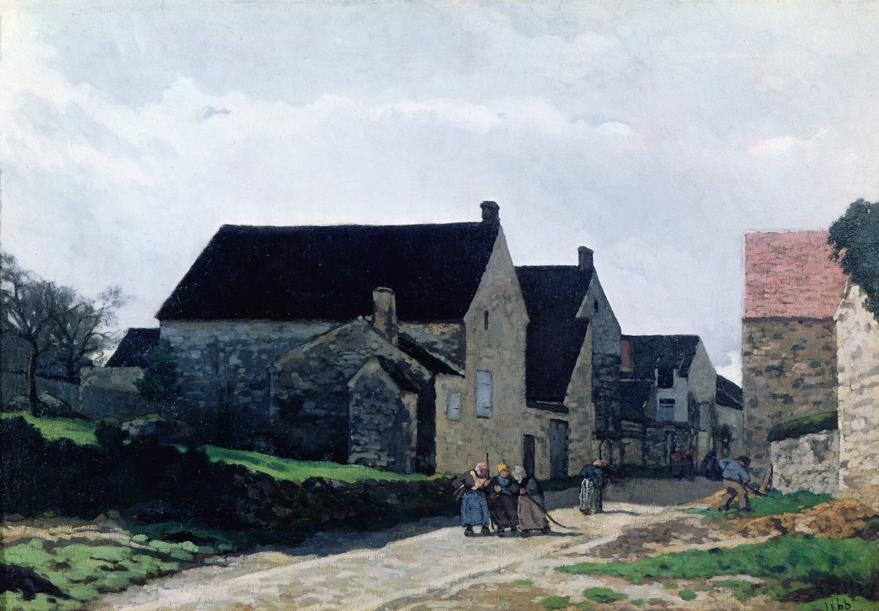 Kvinner går til skogen, 1866 av Alfred Sisley