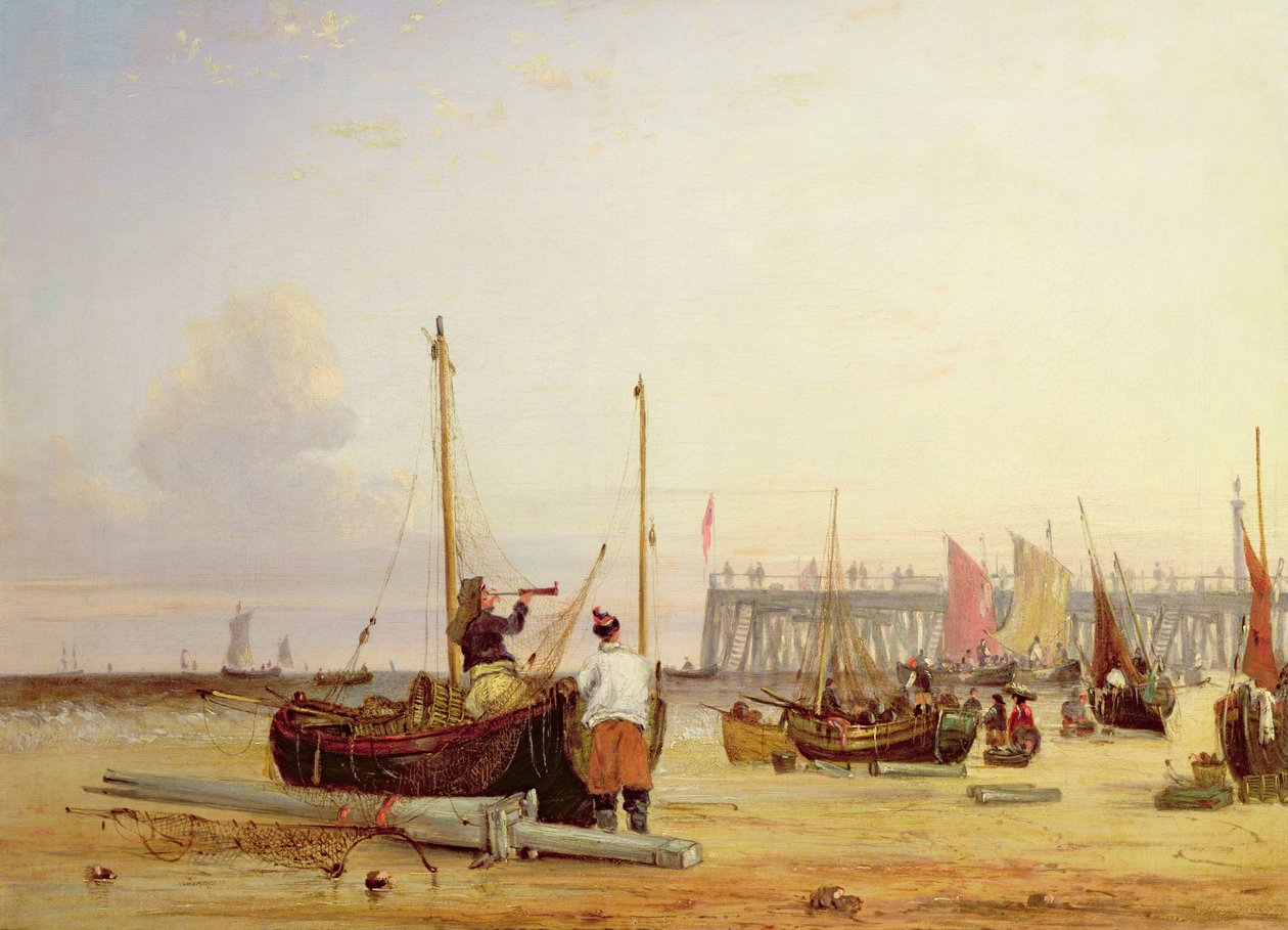 Yarmouth Jetty, Isle of Wight av Alfred Stannard