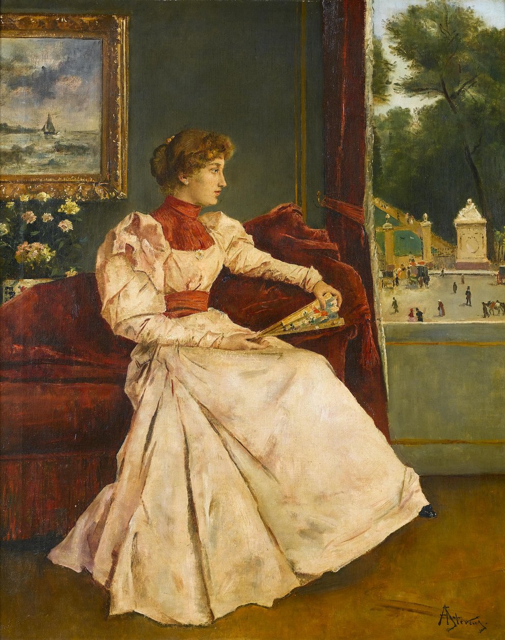 Hjemme av Alfred Emile Stevens