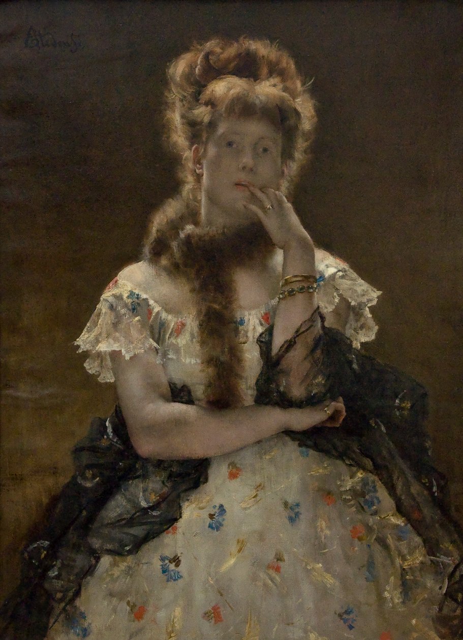 Den parisiske sfinxen av Alfred Emile Stevens