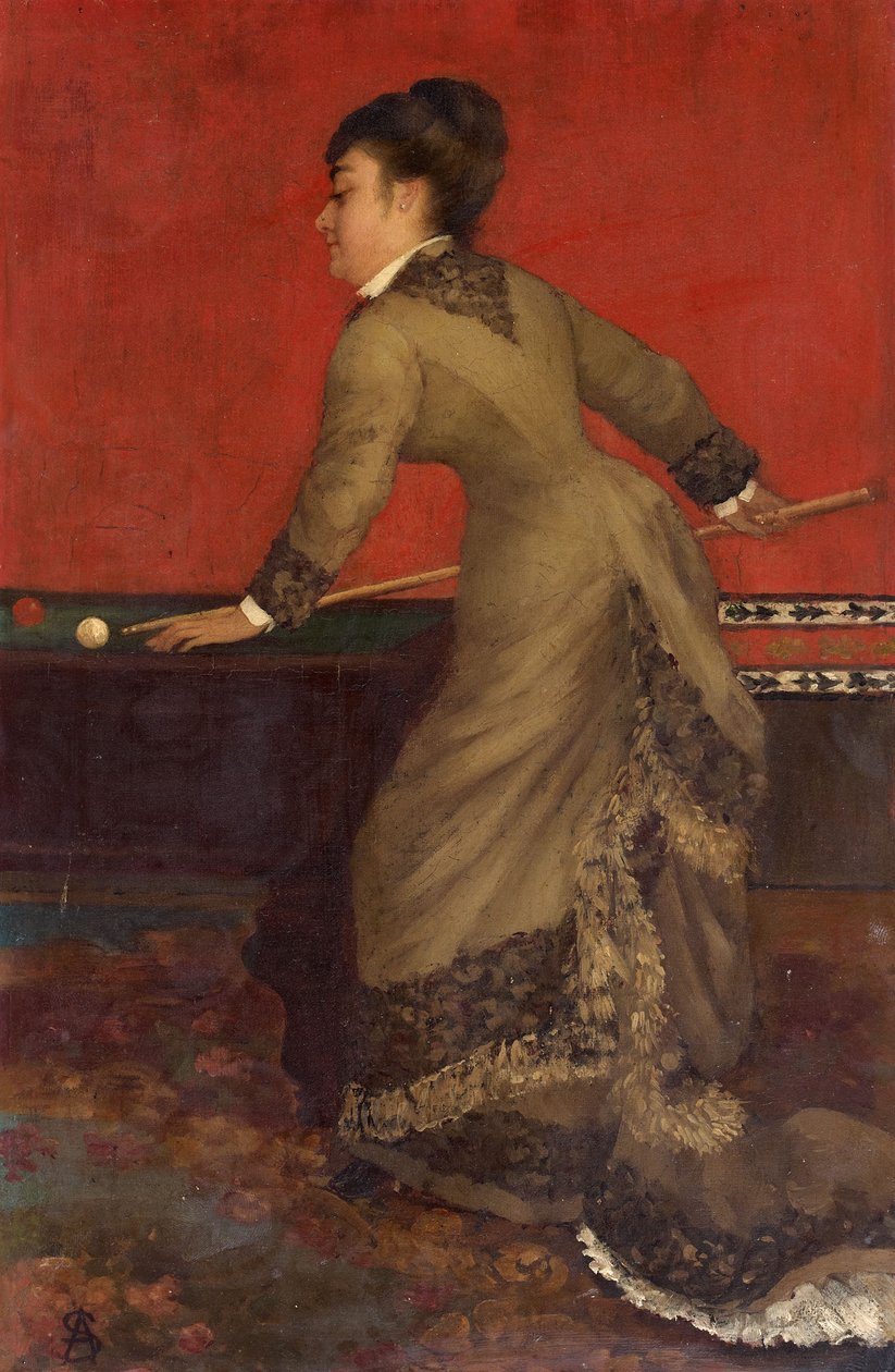 Elegant i biljard av Alfred Emile Stevens