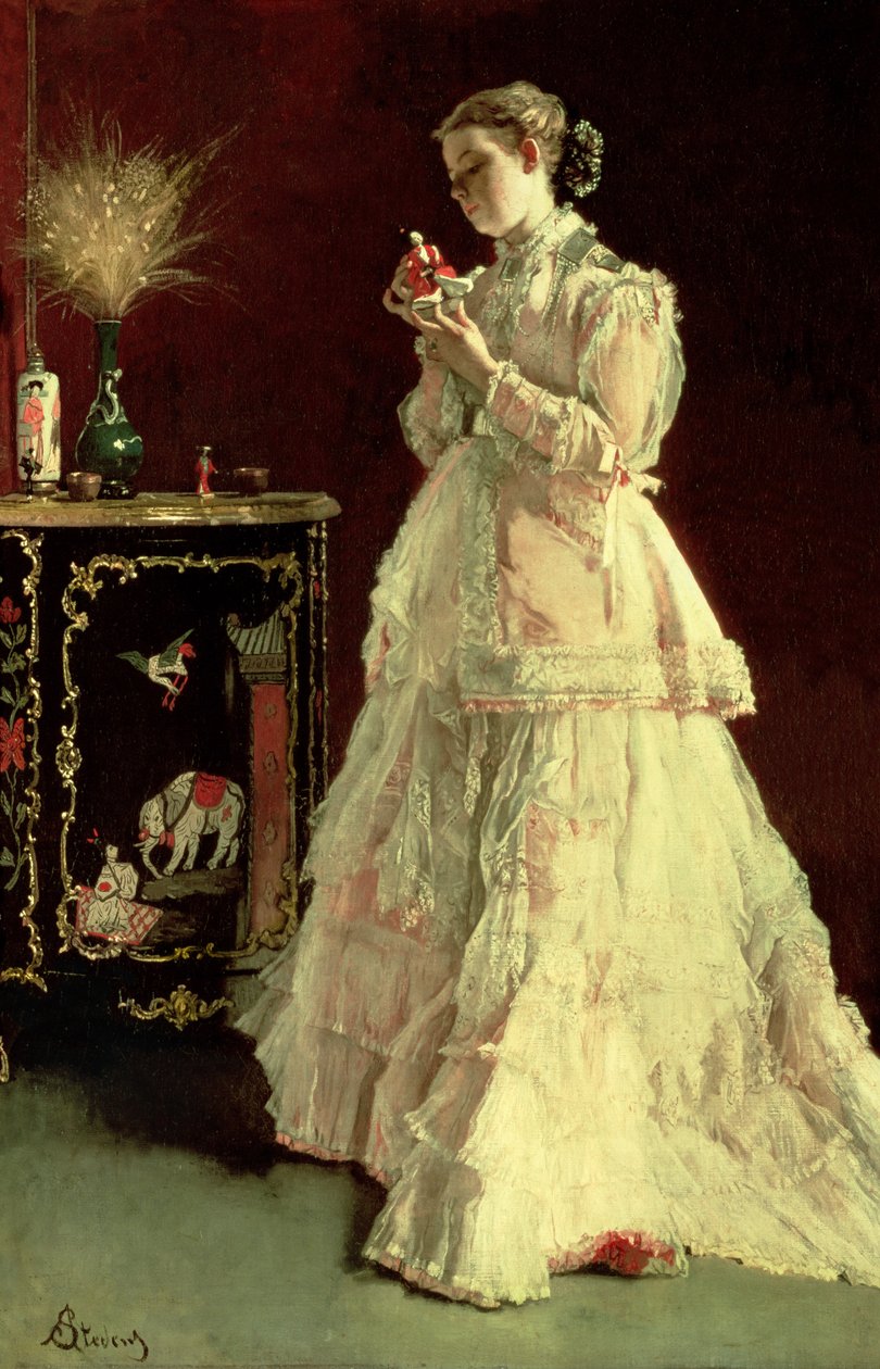 Damen i rosa, 1867 av Alfred Emile Stevens