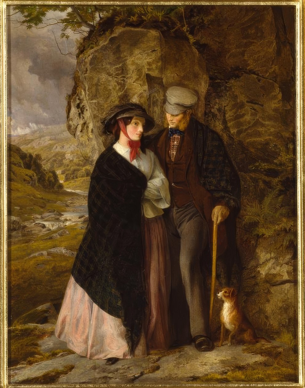 A.W.Cooper, A rainy day / Gemälde, 1858–59 av Alfred W. Cooper