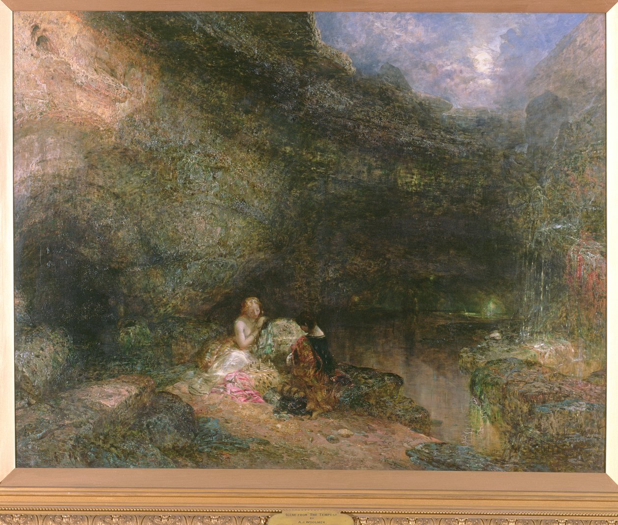 Scene fra stormen av Alfred Woolmer