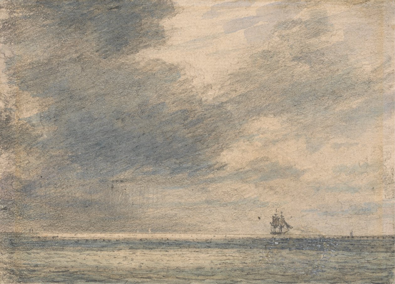 Kveld på sjøen av Alfred Abram Constable