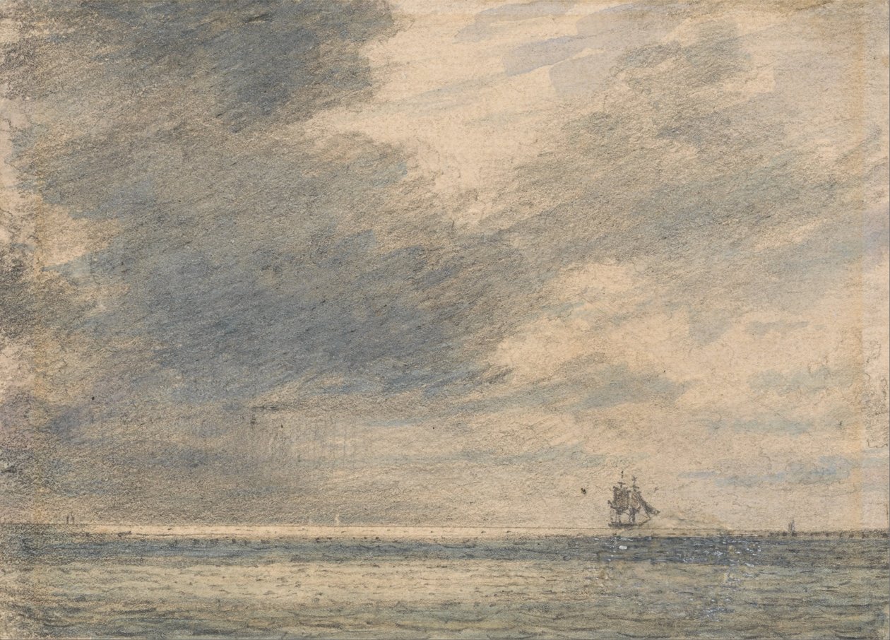 Kveld på sjøen av Alfred Abram Constable