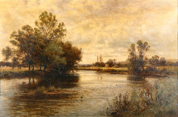 Penton Hook på Themsen av Alfred Augustus Glendening