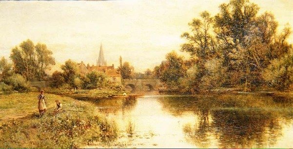 Themsen ved Marlow av Alfred Augustus Glendening