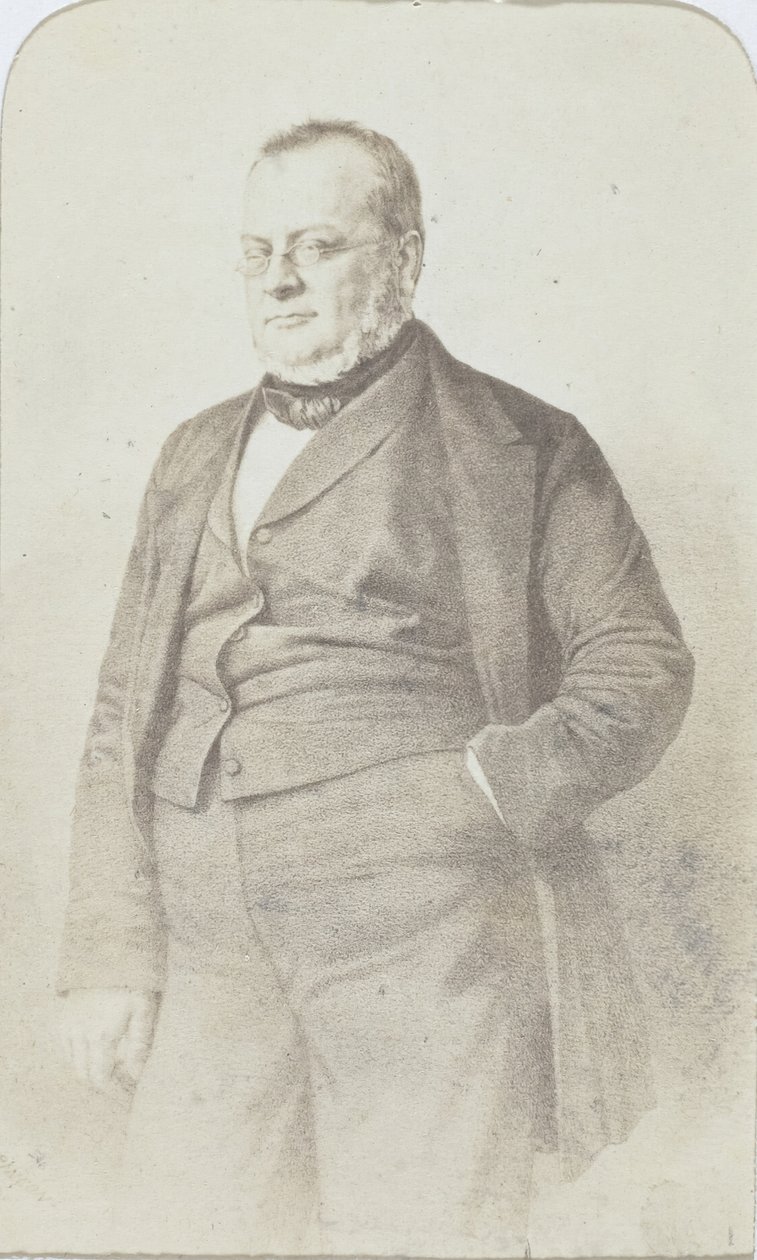 Camillo Benso, greve av Cavour, 1860-69. av Alfred Chardon