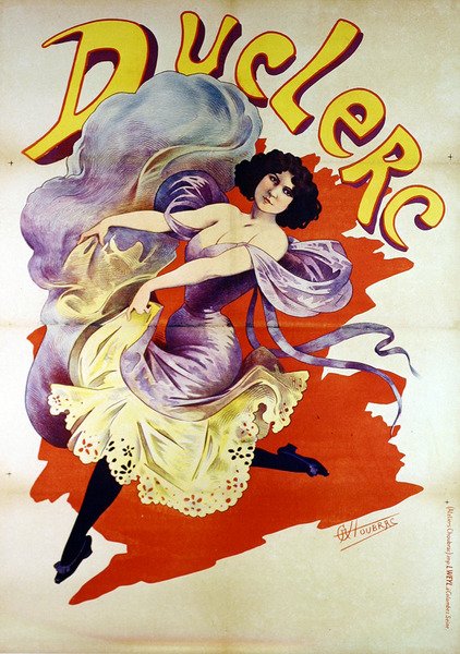 Duclerc plakat (farge litho) av Alfred Choubrac
