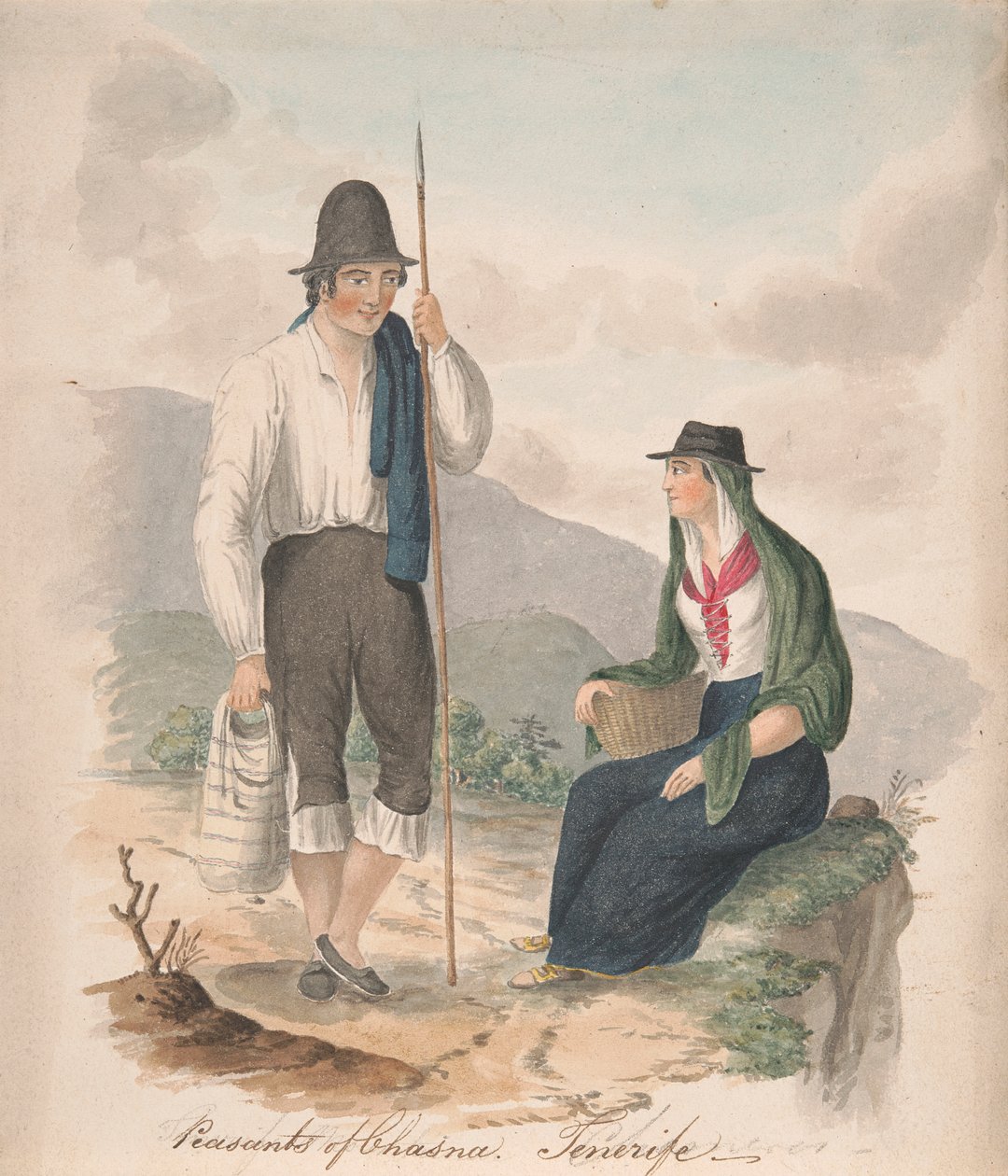 Bønder i Chasna, Tenerife av Alfred Diston