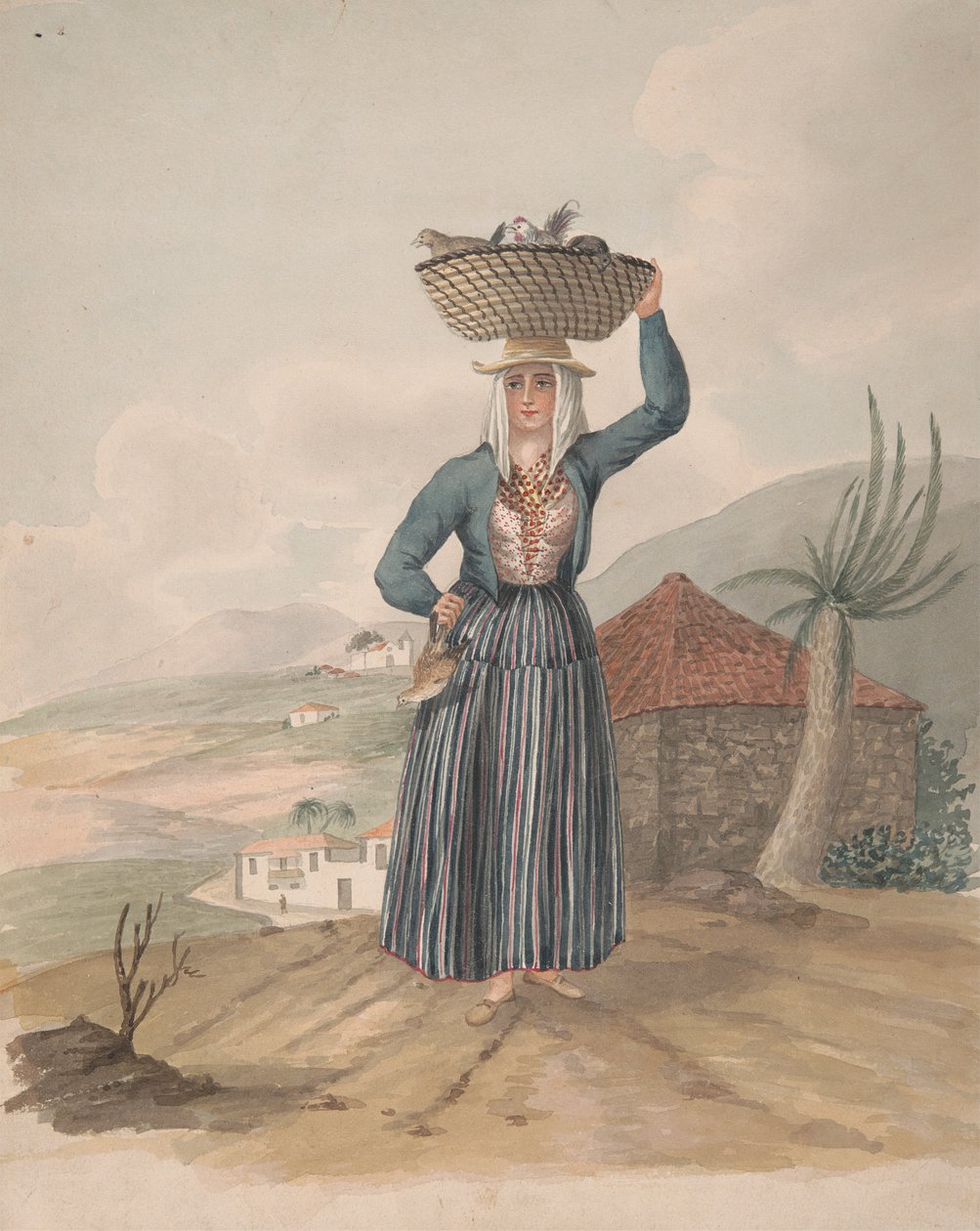 Kvinne fra Victoria, Tenerife av Alfred Diston