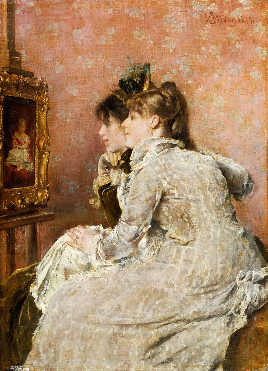 Beundrer portrettet, 1879 av Alfred Emile Stevens