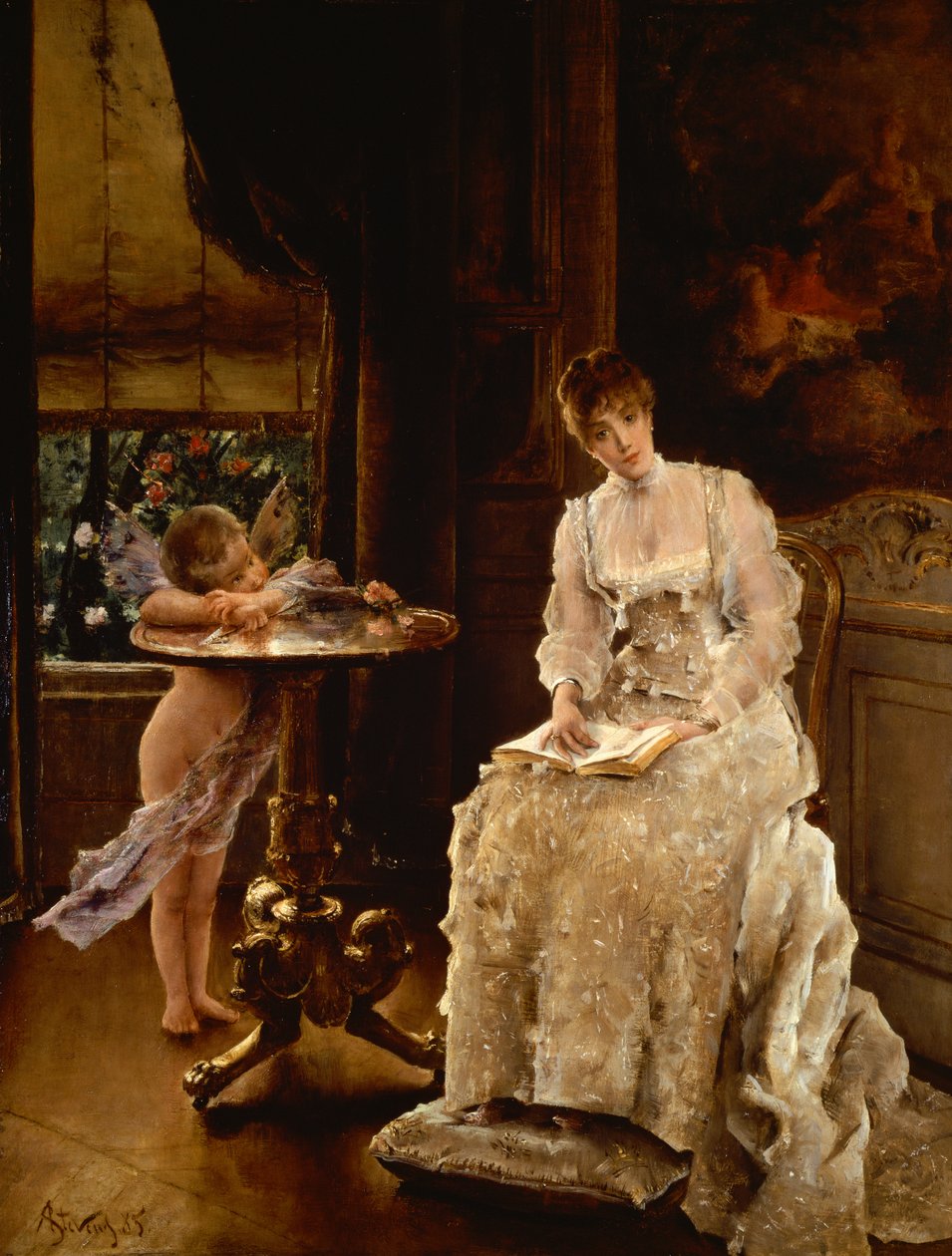 Dagdrøm (olje) av Alfred Emile Stevens