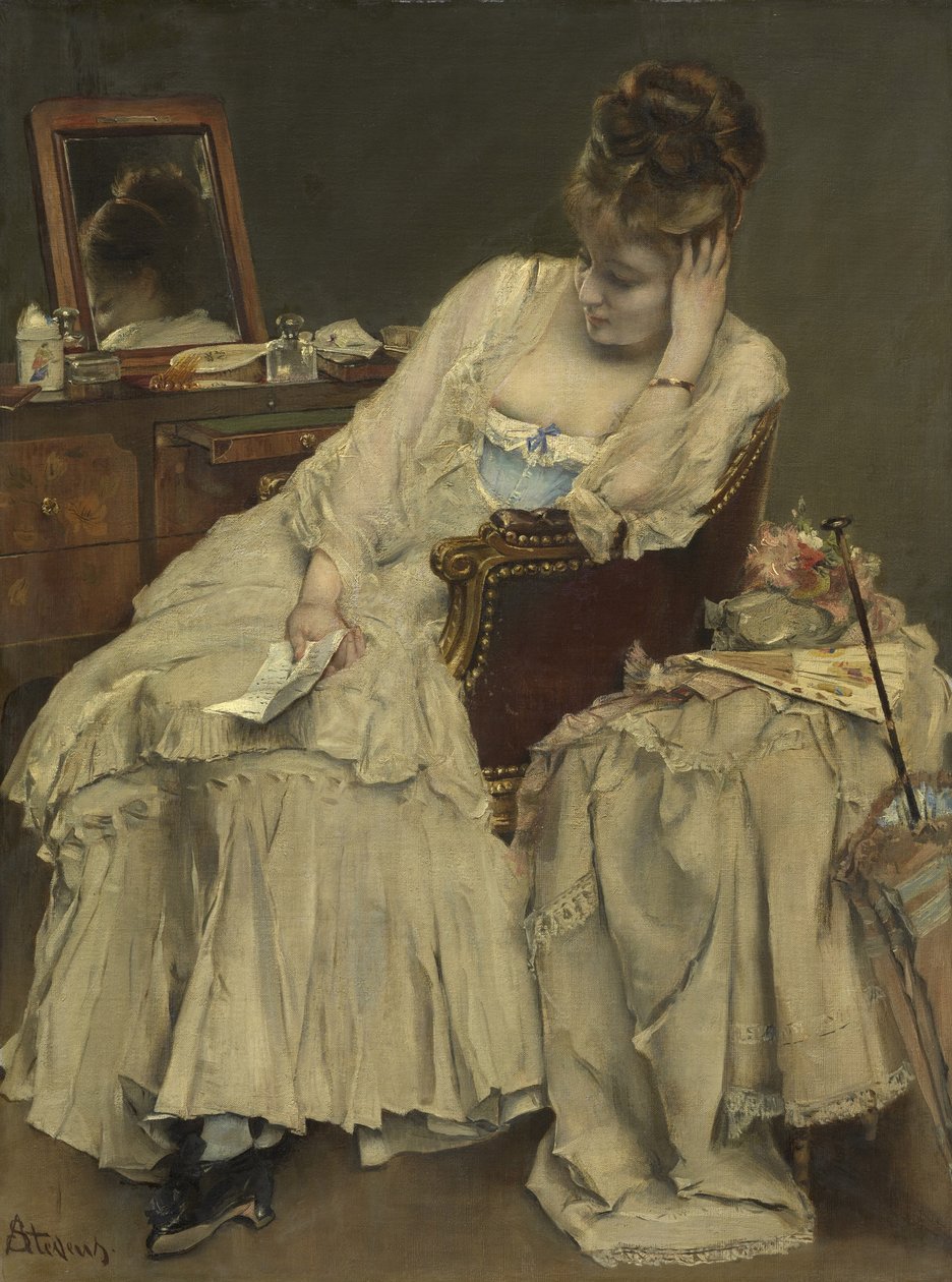 Minner og anger, ca. 1874 av Alfred Emile Stevens