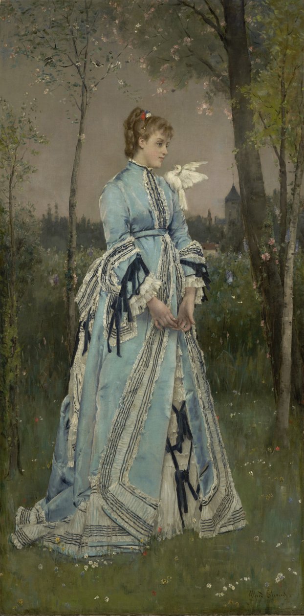 Våren, 1877 av Alfred Emile Stevens