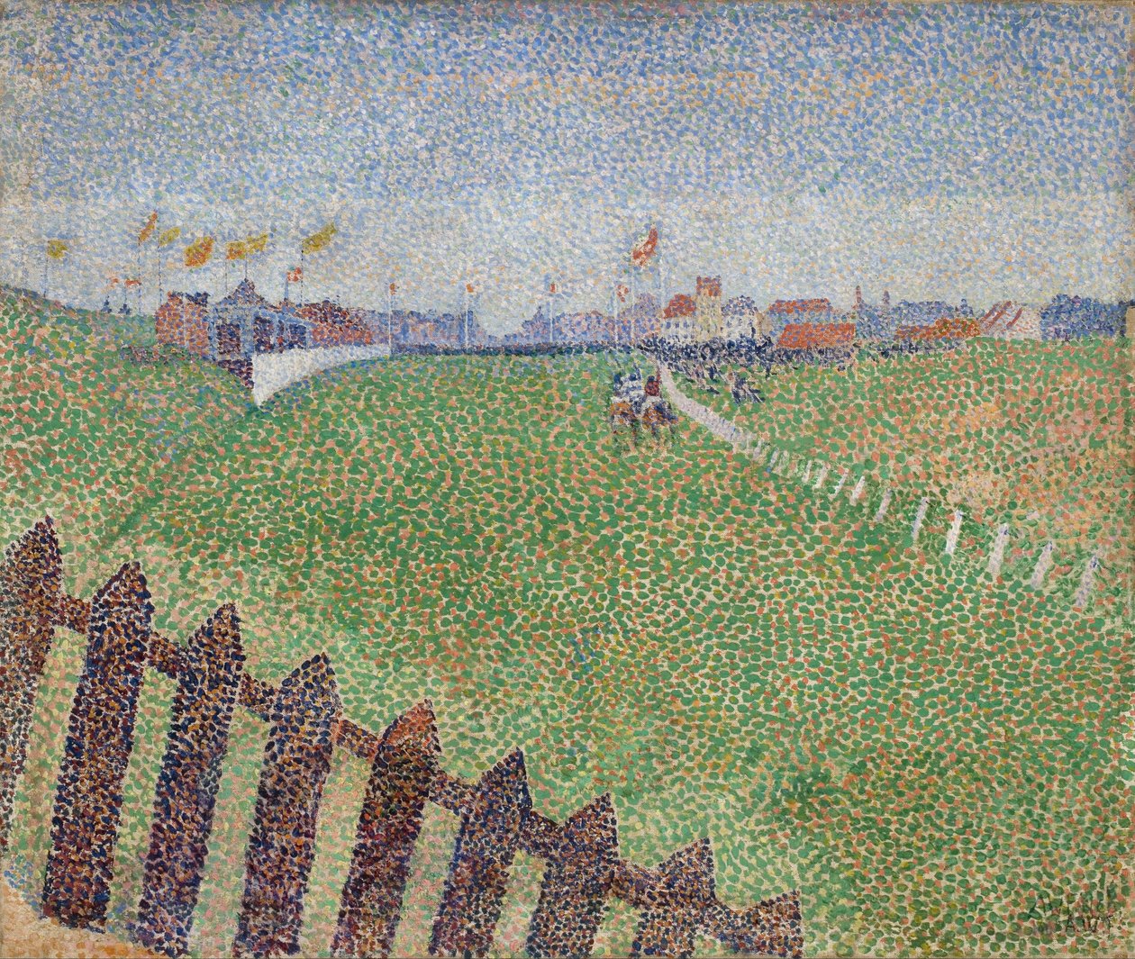 Wellington veddeløpsbane i Drizzle (Ostende) av Alfred Finch