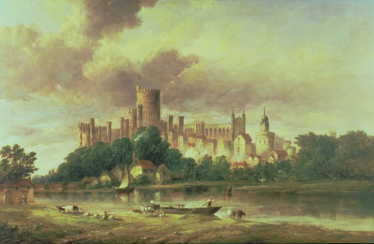 Utsikt over Windsor Castle av Alfred Gomersal Vickers