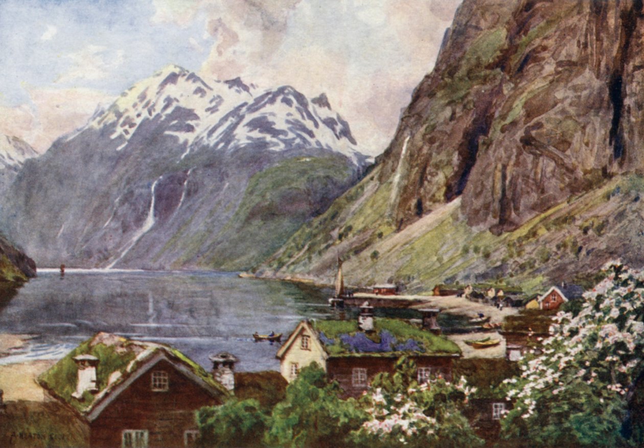 Geiranger Fjord av Alfred Heaton Cooper