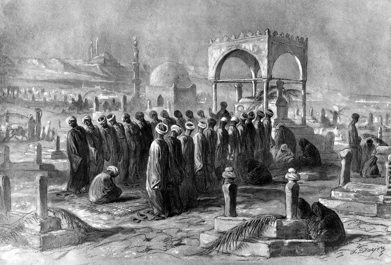 Muslimer, Egypt, 1872 av Alfred Henri Darjou