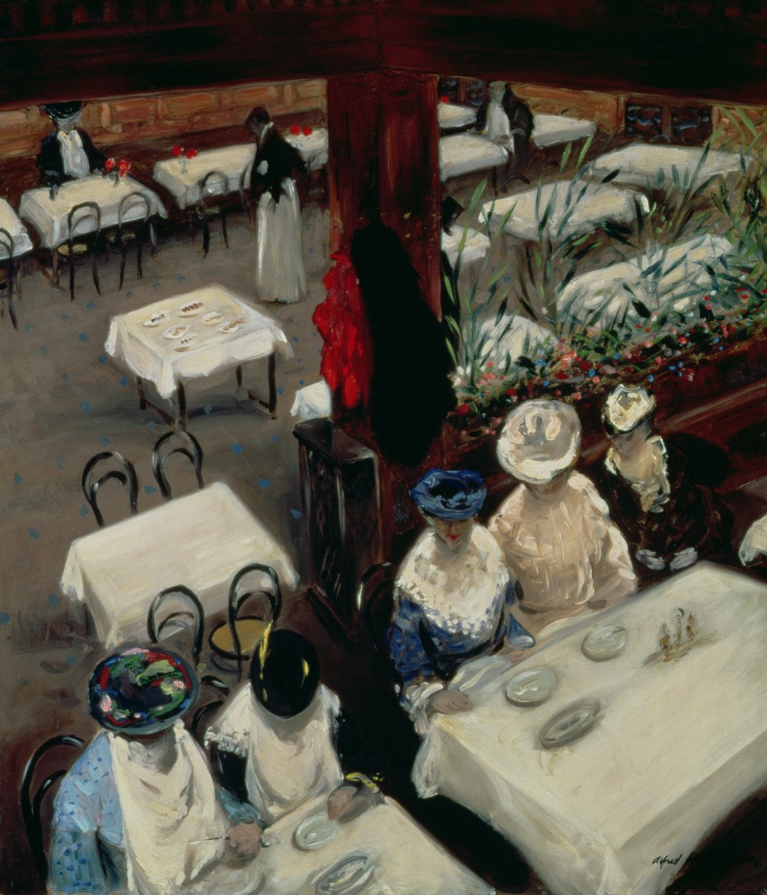På en kafé, 1905 av Alfred Henry Maurer