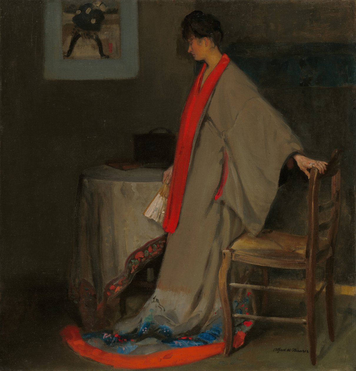 Ung kvinne i Kimono, ca. 1901. av Alfred Henry Maurer